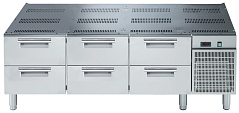 Electrolux Professional E7TTBECOMKN Modulare Großküchengeräteserie Kühlunterbau mit 6 Schubladen 1600MM - R290 (Code 371296)