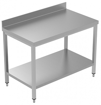 WORK TABLE  1300 MM+UPSTAND+LOWER SHELF (134097)