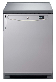 Electrolux Professional RUCR16X16 160 Liter 1-Tür Unterbau Kühllagerschrank 160Liter, +2+10°C, lackiert grau mit Edelstahl Tür, R600a (Code 727788)