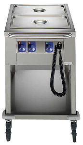 Electrolux Professional MDBM22 BAIN-MARIE WAGEN, OFFEN, 2BECKEN - 2GN (Code 342105)