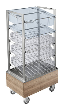 Flexy Compact Cutlery and Bread Glass Dispenser (Code 322123)