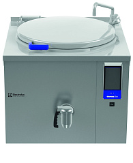 Electrolux Professional PBON10SLCM Thermaline Dampf Kochkessel, 100lt für Hygienesockelaufstellung, Aufkantung mit Mischbatterie (Code 586465)
