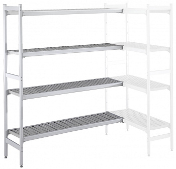 Electrolux Professional CLS2372 ALUM.CORNER SHELV.-POLY.TIERS-475X2376MM (Code 137086)
