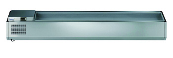 Electrolux Professional ZVR1780H Pizza-Schauvitrine Hergestellt aus Edelstahl 304 AISI. Konzipiert für die Verwendung mit 1/4GN- und 1/2GN-Behältern (nicht im Lieferumfang enthalten). Eingebaute Kühleinheit. Kältemittel R290. Thermostatische Temperatur (Code 291214)