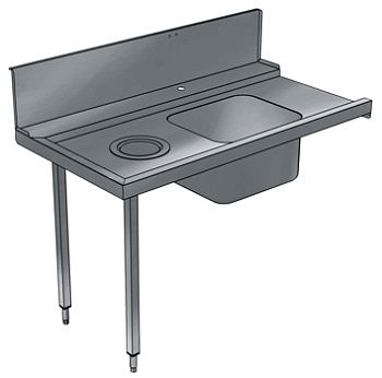Handling System for Rack Type Pre-wash Table with Sink and Scrape Hole, Left to Right, 1200mm (Code 865411)