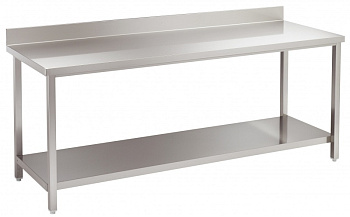 WORK TABLE + SHELF + UPSTAND 1400MM (132416)