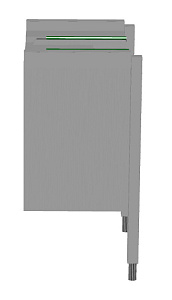 Electrolux Professional HSBCCDURL4 Handling System for Rack Type Basket Cord Conveyor, Drive Unit - Right to Left, 400mm (Code 863168)
