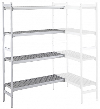 Electrolux Professional ACS1840 ALUM.CORNER SHELV.-POLY.TIERS-373X1844MM (Code 137062)