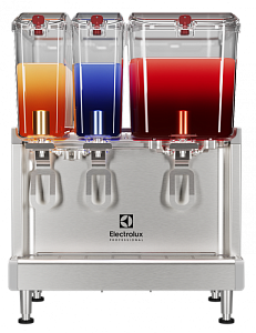 Electrolux Professional ECS3D22 Simplicity Bubblers Chilled Beverage Dispensers 2x9 L+1x18 L, agitator model with locking lid (Code CCCRL1)