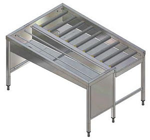 Electrolux Professional HSSMS3LR MANU. STAPELTI, 3 KÖ., L>R, 1620MM-SEITE (Code 865078)