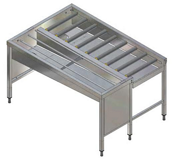 Electrolux Professional HSSMS3LR MANU. STAPELTI, 3 KÖ., L>R, 1620MM-SEITE (Code 865078)