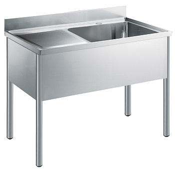 Premium Preparation 1200 mm Sink Unit with 1 Bowl - Left Drainer (Code 133106)