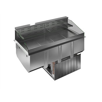 DROP-IN REFRIGERATED WELL, VENTILATED, 1 REF. SHELF AND 1 NEUTRAL SHELF, 4GN (CODE 341052)
