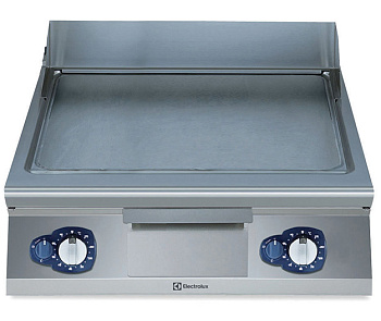 GAS FRYTOP SMOOTH HORIZONTAL PLATE 800MM (Code 391050)