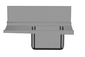 Electrolux Professional BHRPITB10R Handling System for Rack Type Basic tables - Pre-wash infill tops (Code 865487)