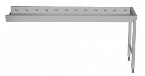 Electrolux Professional HSSRCEP19 Handling System for Dishwasher Short roller conveyors with end plate (Code 863019)