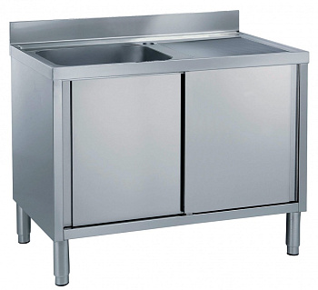 CUPB.SINK 1 BOWL(500X500)R/H DRAIN. 1200 (133038)