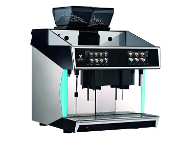 Electrolux Professional TANGOST2 Kaffeesysteme Tango® ST Duo, Vollautomat, 2 Gruppen, 440x40 ml Espressotasse/Std., 2x6,5 Liter Dampf-/Kaffeeboiler, 2x1,7 kg Kaffeebehälter, Wasser und Dampf programmierbar, 1 Cappuccinatore-Gerät mit Doppelfunktio (Code 602550)