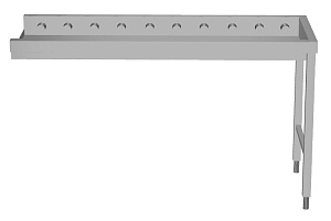 Electrolux Professional HSSRCEP15 Handling System for Dishwasher Short roller conveyors with end plate (Code 863016)