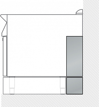 2 PANELS FOR SERVICE DUCT (SINGLE INST.) (Code 206181)