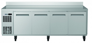 Electrolux Professional EJ4R3AAAAH Digital Undercounter ecostore HP Refrigerated Counter - 4 Door (R134a) with top and upstand, UK plug (60Hz) (Code 710459)