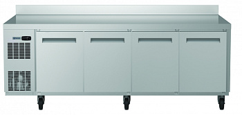 Digital Undercounter ecostore HP Refrigerated Counter - 4 Door (R134a) with top and upstand, UK plug (60Hz) (Code 710459)