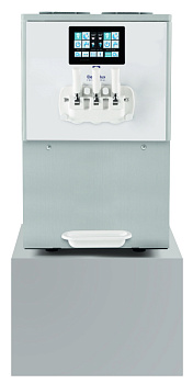 Electrolux Professional POR214DGA3PH Portofino Softeismaschine Modell P mit 2 x 12 l Tankkapazität und 1,95 l Schneckenzylinder, 2 Geschmacksrichtungen- und 1 Mix- Auslaufhahn, Hochleistungskühlsystem, Luftgekühlt, Auftischmodell, Elektr (Code 560074)