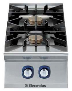 Electrolux Professional E9GCTD2C0M 2-FLAMMEN (7,5KW) GASHERD-15KW,STADTGAS (Code 391192)