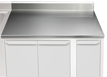 Electrolux Professional TPLA10A ARBEITSPLATTE M. AUFKANTUNG 1000 MM (Code 121136)