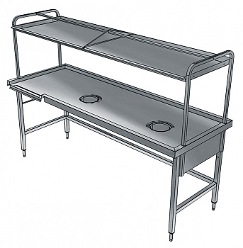 Electrolux Professional BHST2708R VORABRÄUMTISCH R>L 2700 MM X 800 MM (Code 865340)