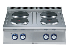 Electrolux Professional E7ECEH4R0N Modulare Großküchengeräteserie 700XP 4-Platten-Elektro-Tischherd (Code 371127)