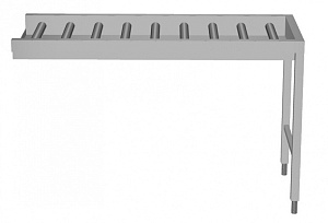 Electrolux Professional HSLRCEP14 Handling System for Dishwasher Conveyor, long rollers with end plate (Code 863041)