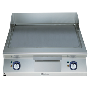 Electrolux Professional E9IINDAOMEA ELECTRIC FRYTOP SMOOTH HORIZONTAL PLATE 800 MM-BRUSHED CHROME (CODE 391400)