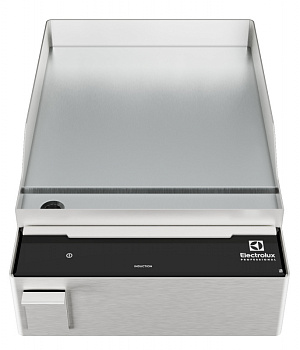 LiberoPro Plug-in induction Griddle, stainless steel smooth plate - UK Plug (Code 600906)