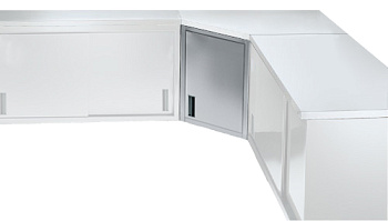 WALL CUPBOARD W/1 HINGED DOOR-CORNER (131900)