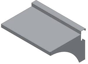 Electrolux Professional HSATS500 TRAY SLIDER 500MM FOR SORTING TABLES (Code 865109)