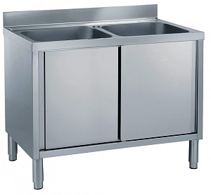 Electrolux Professional ML2S1217 SPÜLENSCHRANK, 2 BECKEN 500X500, 1200 MM (Code 133042)