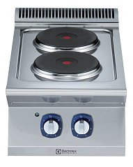 Electrolux Professional E7ECED2R0N Modulare Großküchengeräteserie 700XP 2-Platten-Elektro-Tischherd (Code 371126)