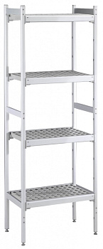 Electrolux Professional ALS1038 ALUM.LINEAR SHELV.-POLY.TIERS-373X1038MM (Code 137013)