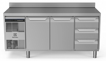 Electrolux Professional EH3H3AAC REFR.COUNTER 440LT 2DR 3x1/3 DRAW UPST (Code 710038)