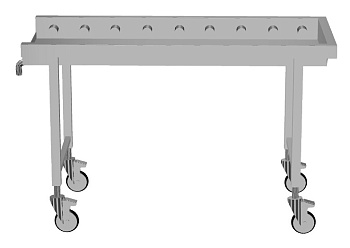 Handling System for Dishwasher Mobile roller conveyors (Code 863054)