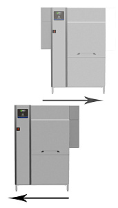 Electrolux Professional EDR150EC6M Warewashing green&clean dual rinse rack type dishwasher, 150 racks/hour, electric, 60Hz (Marine) (Code 535127)