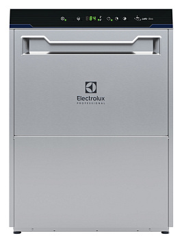 Electrolux Professional ELAI3GCL Geschirrspülen Untertischspülmaschine Cafè line mit atmosphärischem Boiler, Doppelwand, eingebauter Ablaufpumpe, Spülmittel- und Klarspülerspender, 3 Phasen, 45K./Std. (Code 502719)