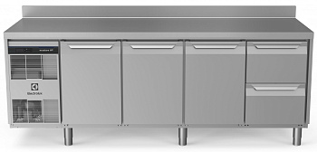 REFR.COUNTER 590LT 3DR 2 DRAWERS,UPSTAND (Code 710068)