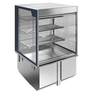 Electrolux Professional D15R2 DROP-IN REMOTE REFRIGERATED WELL WITH REFRIGERATED DISPLAY, SQUARED, MEDIUM SERVICE - 4 HOURS - 2GN (CODE 341114)