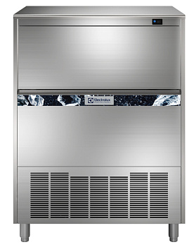 Electrolux Professional ICB155I75SNP Eiswürfelbereiter, Würfelform (22 g), 155 kg/24 h, 75 kg Eisauffangbehälter inkl., wassergekühlt (Code 730313)