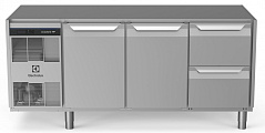 Electrolux Professional EH3H7AAB REFR.COUNTER 440LT 2DOOR 2DRAWER NO TOP (Code 710032)