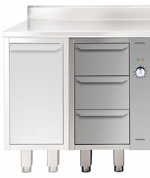 Electrolux Professional TE3C5R WÄRMESCHRANK, 3 SCHUBLADEN, 500 MM (Code 121833)