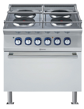 Modular Cooking Range Line 700XP 4- Hot Round Plates Electric Boiling Top on Electric Oven - Marine (Code 371148)