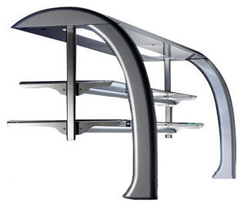 Electrolux Professional ZLGL20D AUFSATZ, 2 GLASBÖDEN, LICHT, 6 GN (Code 856274)
